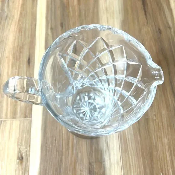 Vintage CzechRepublic Bohemia Cut Lead Crystal Glass Water Juice Sangria Pitcher - Picture 5 of 7